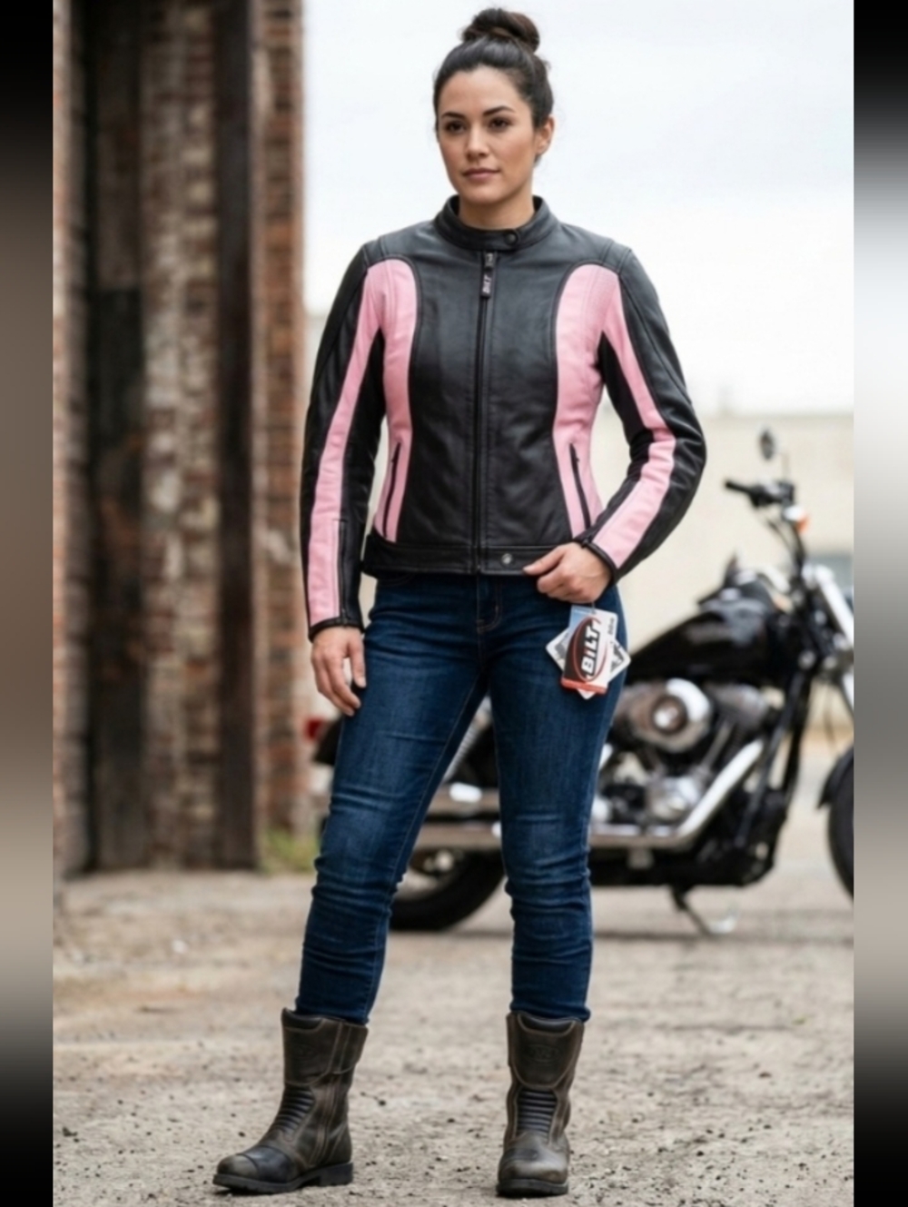 Bilt Women’s Leather Motorcycle Jacket